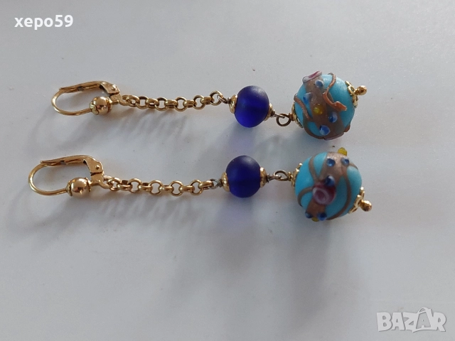 Прекрасни дизайнерски Френски златни обеци/Злато проба 750/, 1 900 лв, снимка 7 - Обеци - 52278823