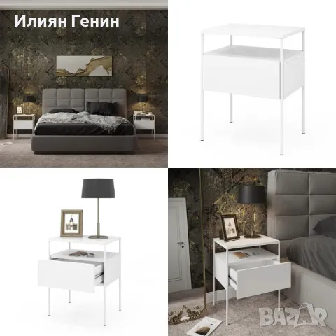 Нощно шкафче, снимка 3 - Шкафове - 49625586