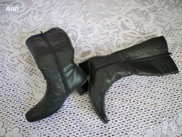 Черни ботуши,ест.кожа №35, снимка 6 - Дамски ботуши - 27474407