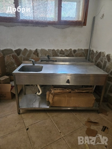 Плот с мивки от неръждаема стомана, снимка 2 - Обзавеждане на кухня - 52450467