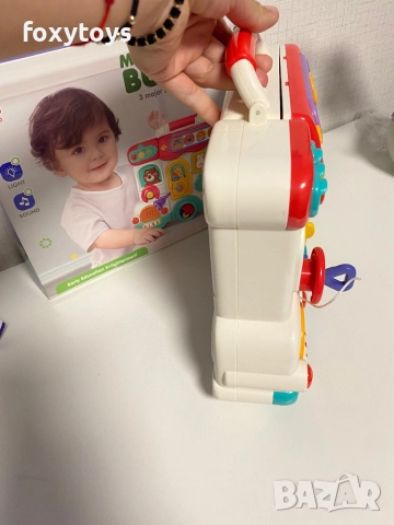 Интерактивно тип “монтесори” куфарче - бус с музика и светлина и различни дейности, снимка 6 - Образователни игри - 52031944