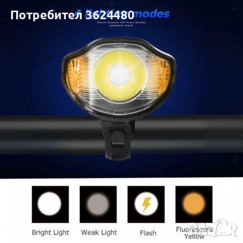 Фар за велосипед , снимка 3 - Други стоки за дома - 40114376