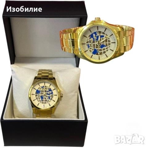 Луксозни златисти мъжки часовници с римски цифри