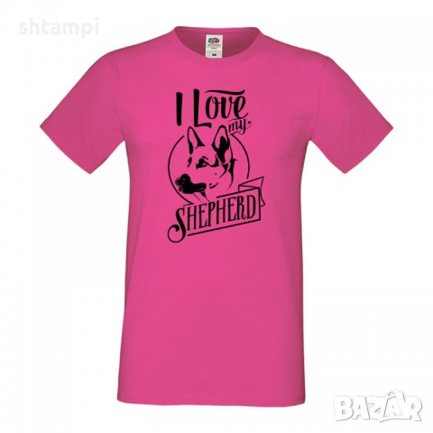 Мъжка тениска I Love My German Shepherd Dog,Куче, животно,подарък,изненада, снимка 6 - Тениски - 36934135