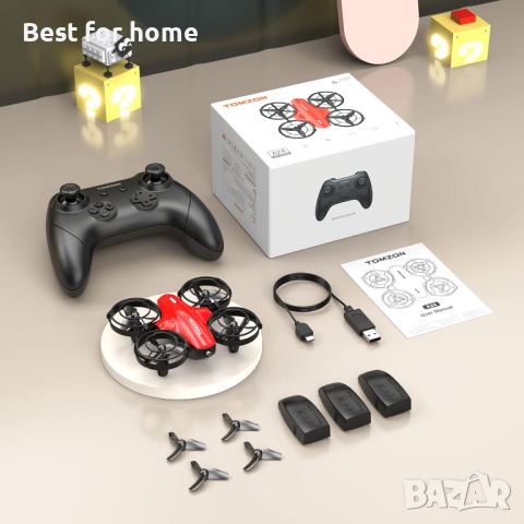Tomzon A24 Mini Drone с 3 модулни батерии, снимка 7 - Дронове и аксесоари - 44905882