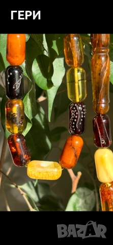 Броеница кехлибар 45 зърна, снимка 3 - Антикварни и старинни предмети - 52726680