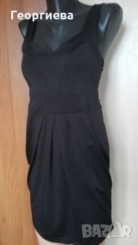 Черна рокля Amisu 🍀👗S,M 👗🍀 арт.466, снимка 2 - Рокли - 27103227