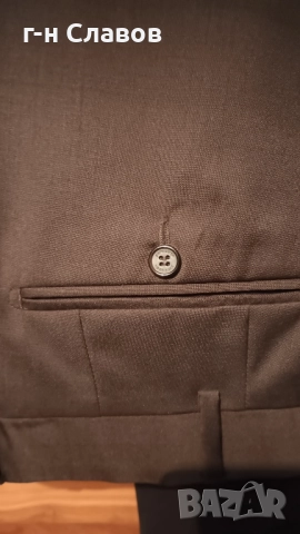 PIERRE CARDIN Paris 100 Wool Slime Fit 56R , снимка 6 - Костюми - 52100859