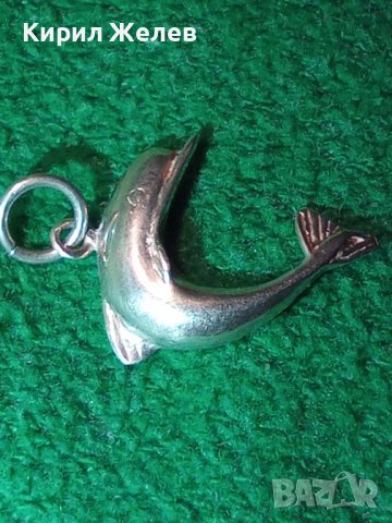 ЧУДЕСЕН СРЕБЪРЕН ДЕЛФИН ПЕНДАНТ СРЕБРО 925 АНГЛИЯ МЕДАЛЬОН ФИНА РЪЧНА ХУДОЖЕСТВЕНА ИЗРАБОТКА 40577, снимка 15 - Колиета, медальони, синджири - 42763010