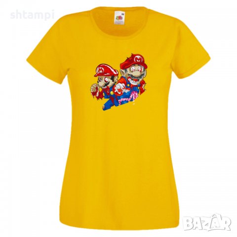 Дамска тениска Mario Zombie 2 Игра,Изненада,Подарък,Празник,Повод, снимка 12 - Тениски - 37237456