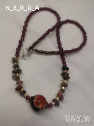 Колие от естествени камъни, снимка 3 - Колиета, медальони, синджири - 52089586