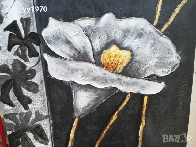 КАРТИНА С ЦВЕТЕ 60Х60СМ 1510251604, снимка 9 - Картини - 52064318