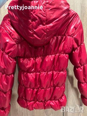 Червено яке размер Л, снимка 3 - Якета - 39480006