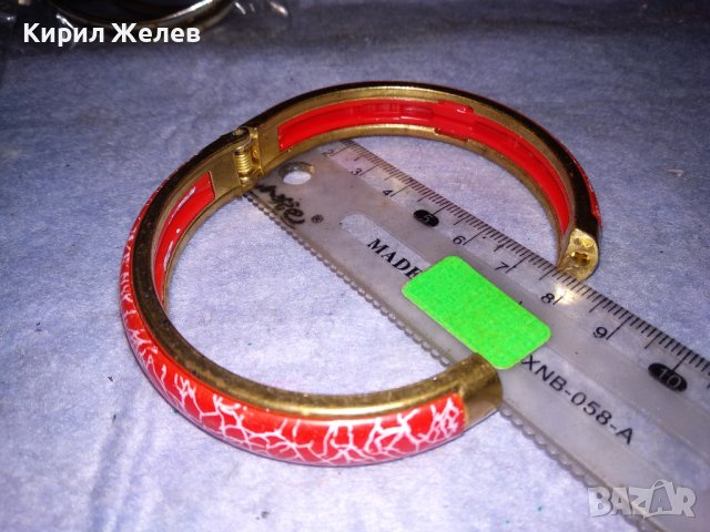 ПРЕКРАСНА МЕСИНГОВА ПОЗЛАТЕНА ФЕШЪН АРТ ГРИВНА 37924, снимка 4 - Гривни - 40837182