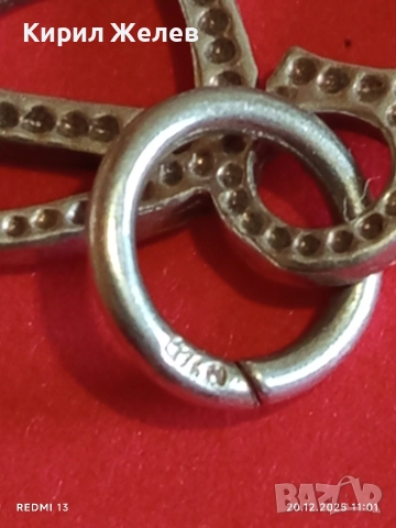 СРЕБЪРНА ВИСУЛКА във ФОРМАТА на СЪРЦЕ ❤️ ПОДХОДЯЩ АКСЕСОАР за ЕЖЕДНЕВИЕТО 52471, снимка 7 - Колиета, медальони, синджири - 52855553