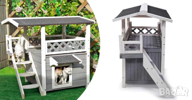 Външна къщичка за кучета и котки / Зимна къща за кучета и котки, снимка 2 - Други стоки за животни - 53119445