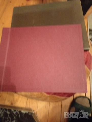 Луксозен албум с грамофонни плочи - полска музика, кожена обложка