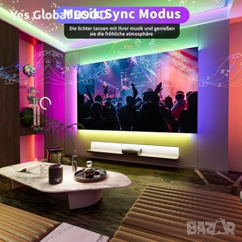 OULARA WiFi COB RGB LED лента 6M Tuya/Alexa, снимка 5 - Лед осветление - 53440860