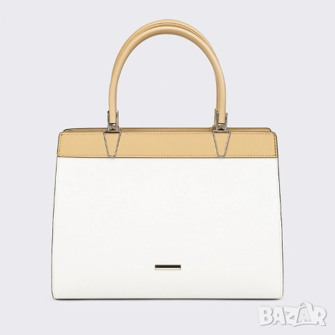 Модерна дамска чанта с двуцветен дизайн, снимка 2 - Чанти - 52094192