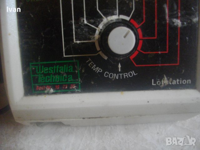 Поялна Станция-Немска Професионална-Старо Качество-WESTFALIA-Отлична-Почти Нова-0-42 Градуса-100Вата, снимка 7 - Други инструменти - 43550355