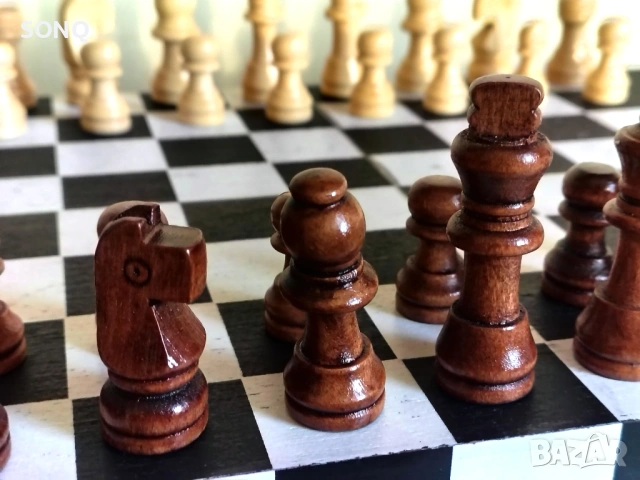 Стар Колекционерски Дървен Шах Кутия За Вино, снимка 4 - Други ценни предмети - 53137149