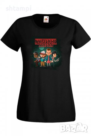 Дамска Тениска Stranger Things 1,Филм,Сериал,, снимка 2 - Тениски - 37314554