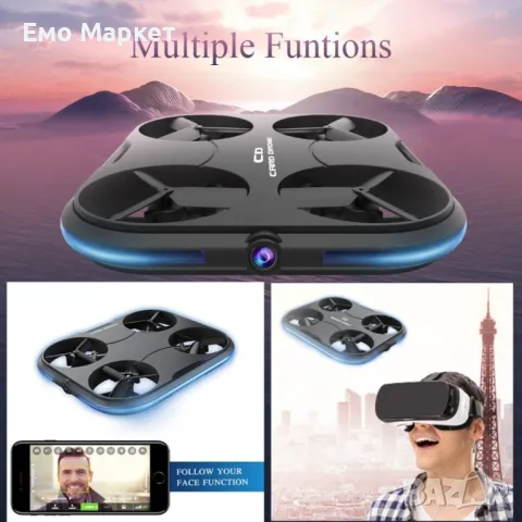 Мини дрон KAIDENG Card Drone K150 FPV RC - K150W, снимка 3 - Дронове и аксесоари - 48985216
