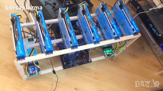 Mining Rig RIG SAPPHIRE Nitro+ RX580 8GB Special Edition , снимка 1 - Видеокарти - 32992000