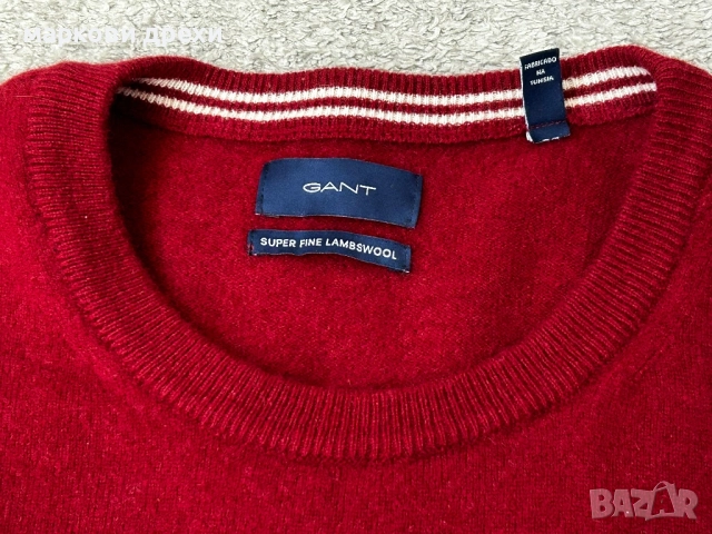 GANT Men's Super Fine Lambswool Crew Neck Sweater XL, снимка 5 - Пуловери - 52738075
