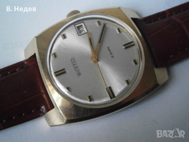 WOSTOK, 2214, 18 jewels, USSR, каса 34mm, Au 10, TOP!, 110 лв, снимка 3 - Мъжки - 52236466