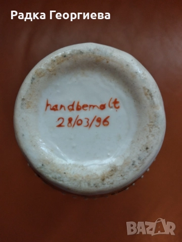 Красива ръчно рисувана ваза., снимка 2 - Декорация за дома - 52334513