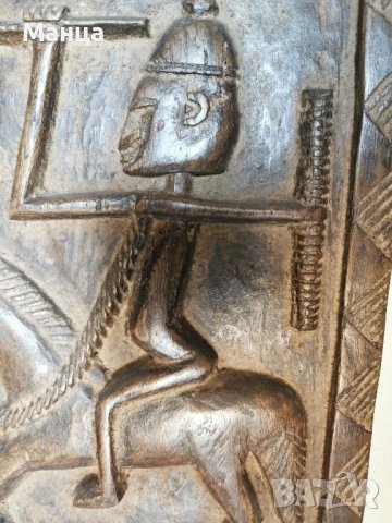 Дървена врата на племето Догони, снимка 4 - Антикварни и старинни предмети - 39764250