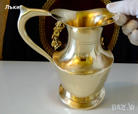 Бронзова кана за вино 1 л.,470 гр. , снимка 3 - Антикварни и старинни предмети - 53477922