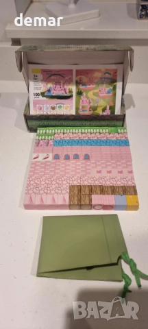 Магнитни строителни блокчета Розов замък за момичета, снимка 2 - Образователни игри - 52678243