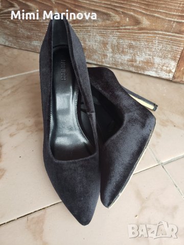 Черни елегантни официални обувки на ток Forever 21, снимка 2 - Дамски елегантни обувки - 35125970
