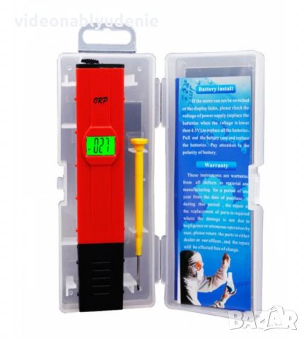 ORP Метър Тестер с Обхват ±1999mV Измерващ Окислително-Възстановителния Потенциал на Течностите, снимка 9 - Други - 32634019