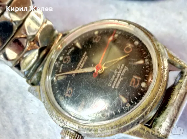 Paul Jobin INCABLOC 17 JEWELS SWISS MADE Стар РЯДЪК МЕХАНИЧЕН РЪЧЕН ШВЕЙЦАРСКИ ЧАСОВНИК РАБОТИ 49580, снимка 4 - Антикварни и старинни предмети - 48443886