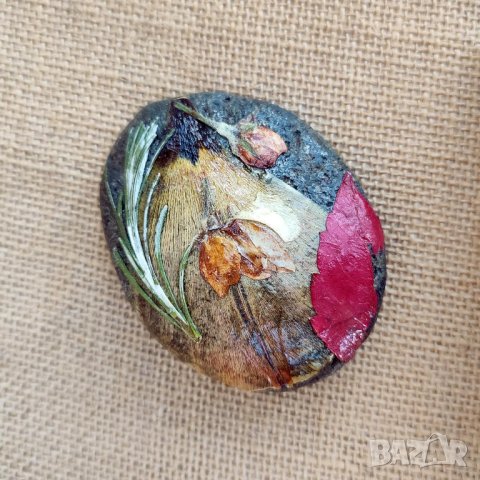 Преспапиета -- хербарии върху камъни, снимка 9 - Други - 43854706