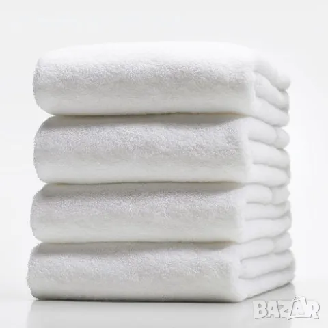 Бяла хавлиена кърпа, снимка 1