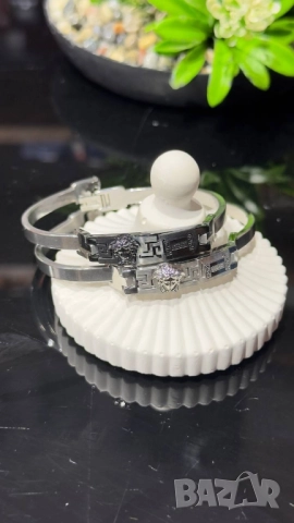 висококачествени мъжки гривни от неръждаема стомана rolex versace cartier , снимка 14 - Гривни - 51768540