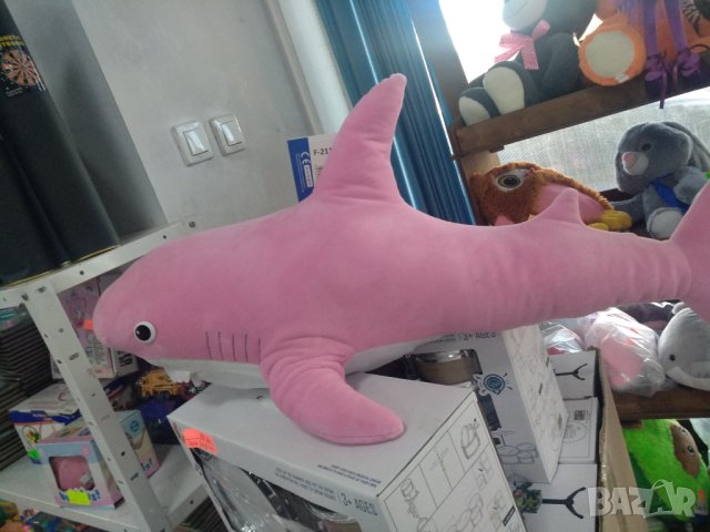 Плюшена акула,около 60 см., снимка 3 - Плюшени играчки - 44099018