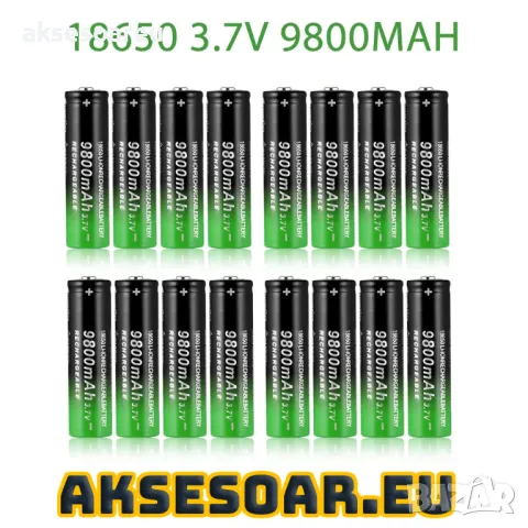 2 бр. нови бързо зареждащи се батерии 18650 с високо качество 9800 mah 3.7V 18650 Li-ion батерия за, снимка 15 - Оригинални батерии - 47692511