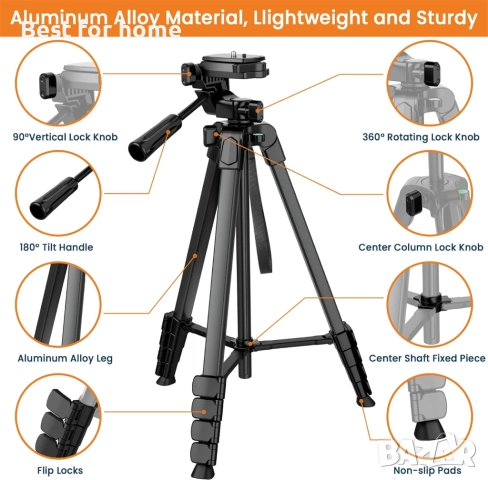 Статив за телефон, за камера с  Bluetooth дистанционно управление , снимка 5 - Чанти, стативи, аксесоари - 51561983