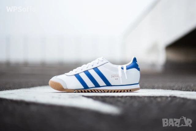 Adidas Originals ROM Leather White Blue Чисто Нови Ест Кожа UK8 / EU42, снимка 3 - Маратонки - 50548879