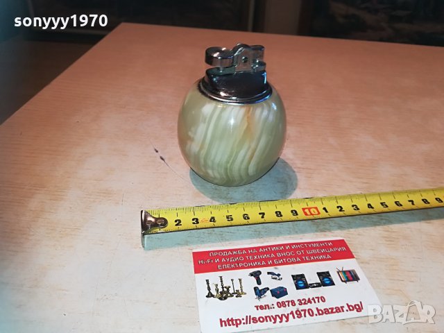 мраморна запалка-внос германия 1005212056, снимка 6 - Антикварни и старинни предмети - 32830177