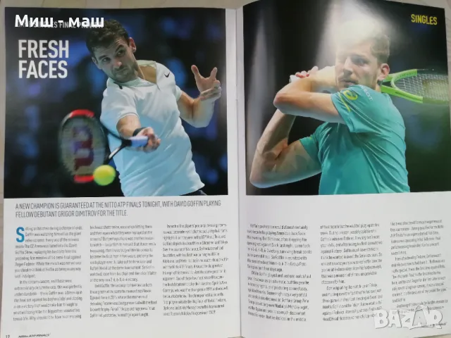 Григор Димитров / Grigor Dimitrov Тенис / Tennis 2017 ATP Finals , снимка 5 - Тенис - 49774245