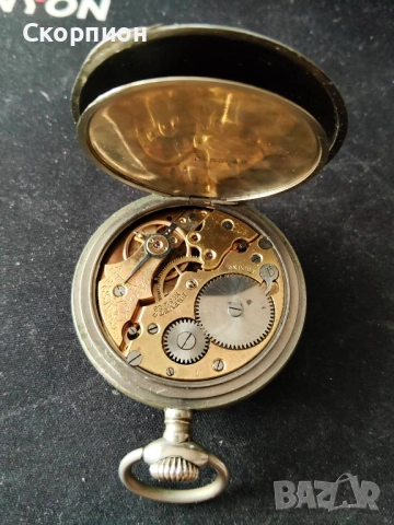 Френски джобен часовник с посребрени капаци - BREVET DEPOSE , снимка 6 - Джобни - 50501131