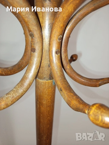 Стойка за закачане на дрехи - "виенски стил" дървена закачалка, снимка 6 - Закачалки - 53597256