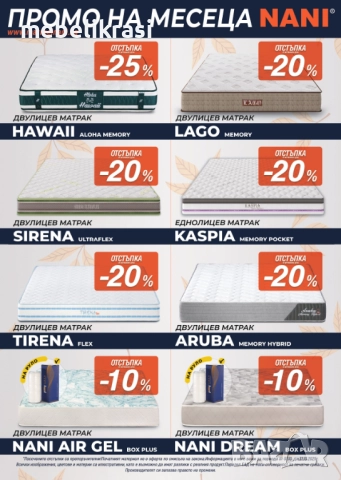 Матрак Сирена Мемори -10% ДО КРАЯ НА МЕСЕЦА!, снимка 3 - Матраци - 30349465