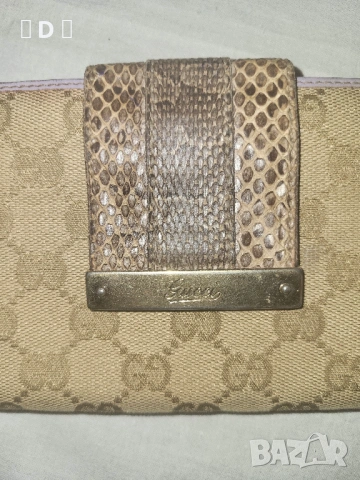 GUCCI оригинално портомоне ПИТОН, снимка 7 - Портфейли, портмонета - 50360798